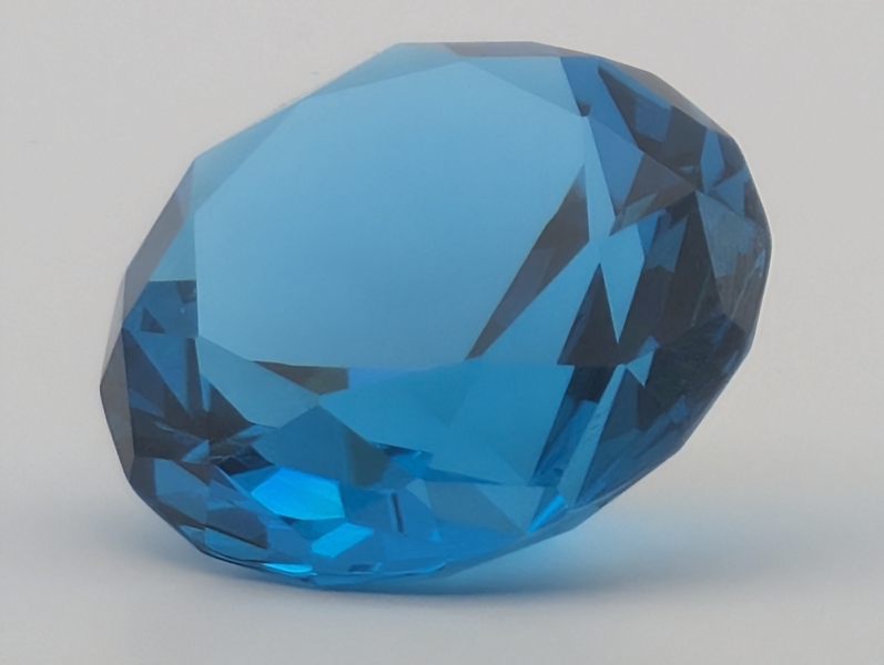 Kristallglasdiamant petrol, D150mm